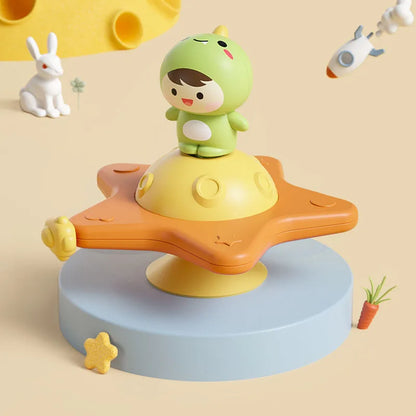 Spinning Suction Toys – drehende Montessori-Spaß für Kleinkinder Dinosaurier Planet