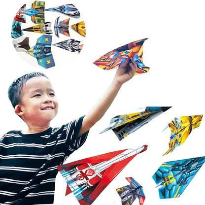 36-teiliges Origami Flugzeug-satz – Kreatives Bastelspaß für Kinder & Eltern