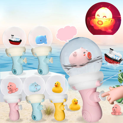 Leuchtende Wasserpistole für Kinder – Spaß drinnen & draußen