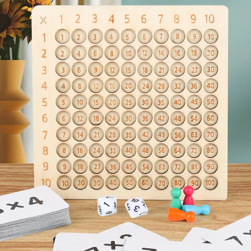 Montessori Holz-Multiplikationstafel – Lernen mit Spaß & Logik!