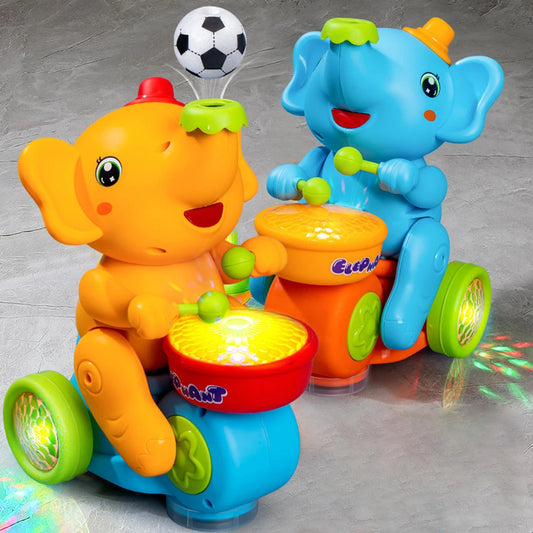 Gehender Elefantentrommler – Interaktives Musikspielzeug für Babys