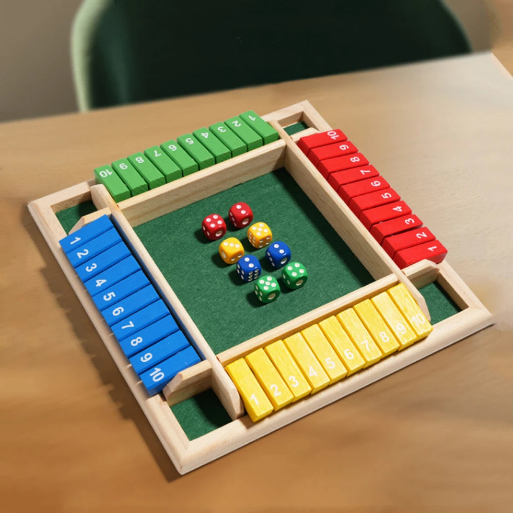 Shut the Box – Das spannende Würfelspiel für 4 Spieler