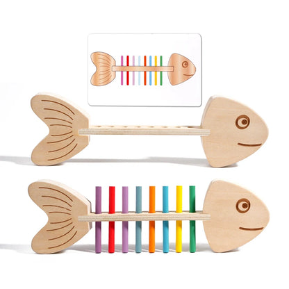 Montessori Farbzuordnung Holzspiel – Fördert Geschick & Konzentration