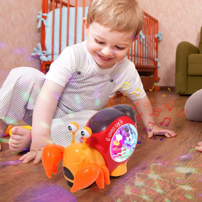 Krabbelnde Krabbe mit Musik & LED – Spaß für kleine Entdecker!