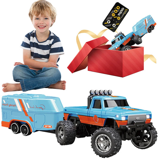 Mini Monster-Truck mit Licht & USB-C für Kinder Rosa