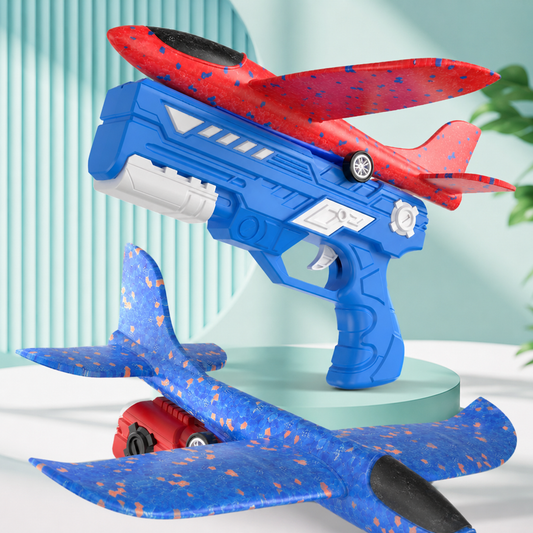 Schaumflugzeug Spielzeug mit Launcher für Kinder