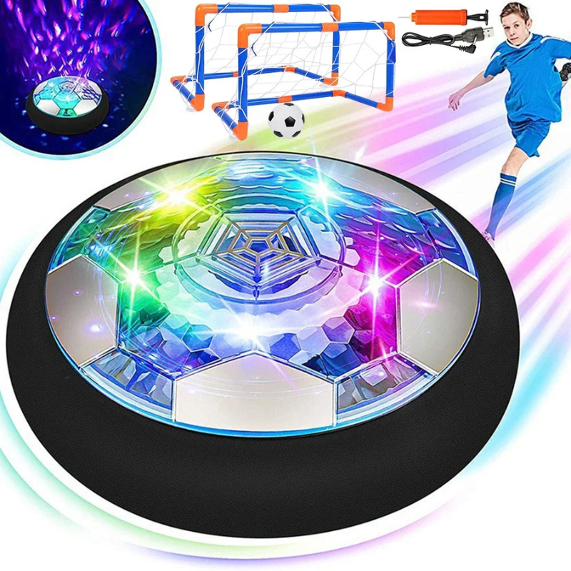 Fußball Spielset – 2 Tore und leuchtender Ball für Innenräume
