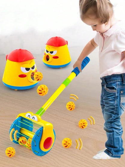 Elektrischer Kinderstaubsauger mit Ball-Funktion