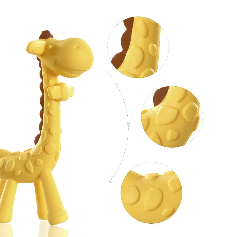 MAMIJOY Giraffe Beißring – Sanfte Zahnreizung für glückliche Babys
