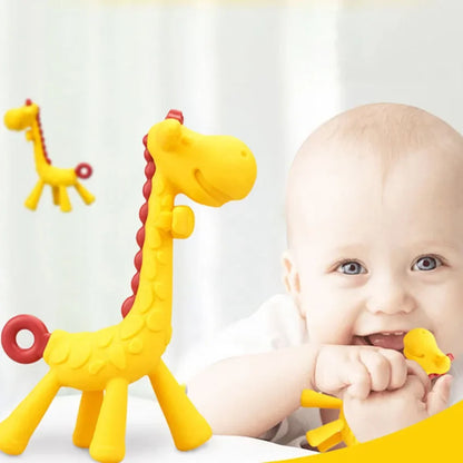 MAMIJOY Giraffe Beißring – Sanfte Zahnreizung für glückliche Babys