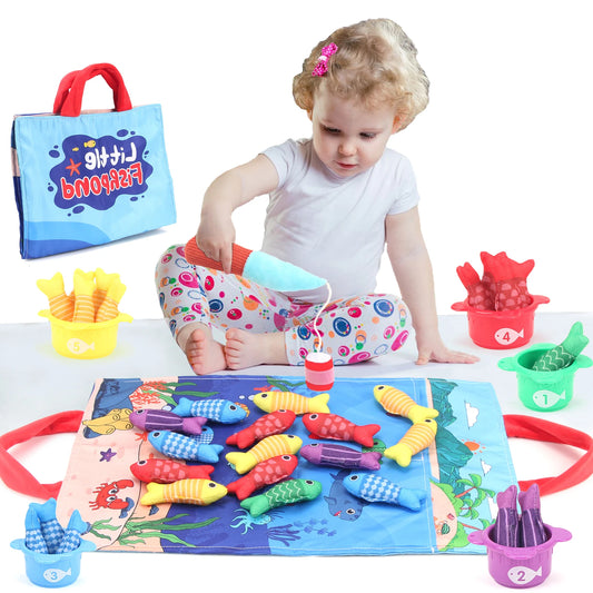 Montessori Angelspiel – Farben, Zahlen & Motorik lernen