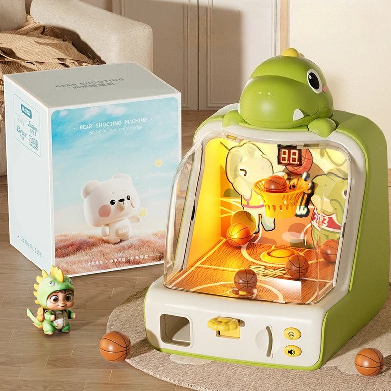 Mini Basketball-Spielautomat für Kinder und Familie Dinosaurier