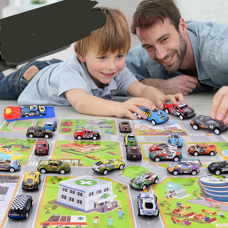 Turbo Mini Stunt Auto – Ziehen-Zurück Power & Mega Springen Aktion für Kids