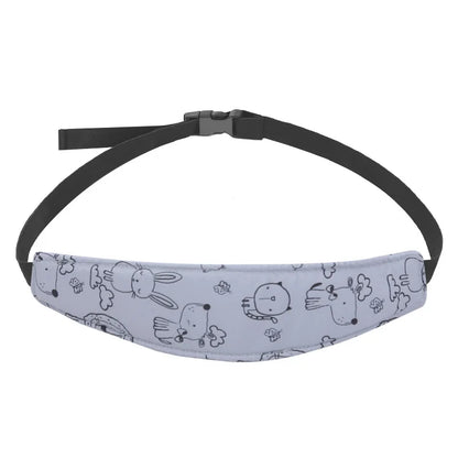 Baby Kopfstütze für Autositz & Kinderwagen – Sicher & Bequem Grau