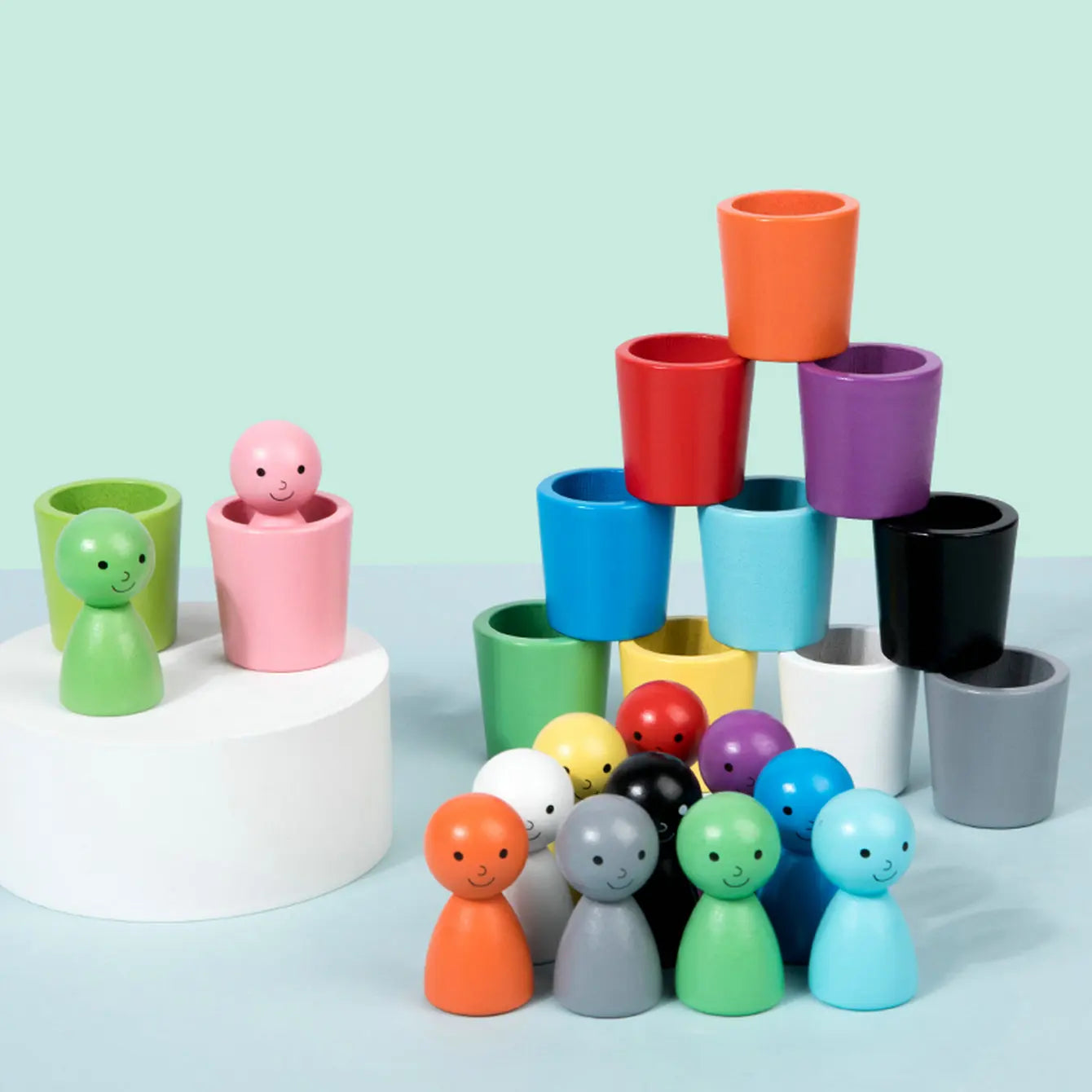 Montessori Holzspielzeug – Farben lernen leicht gemacht