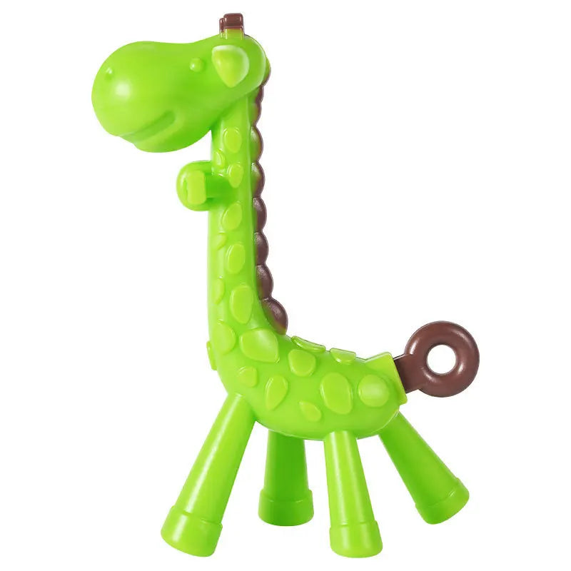 MAMIJOY Giraffe Beißring – Sanfte Zahnreizung für glückliche Babys Grün