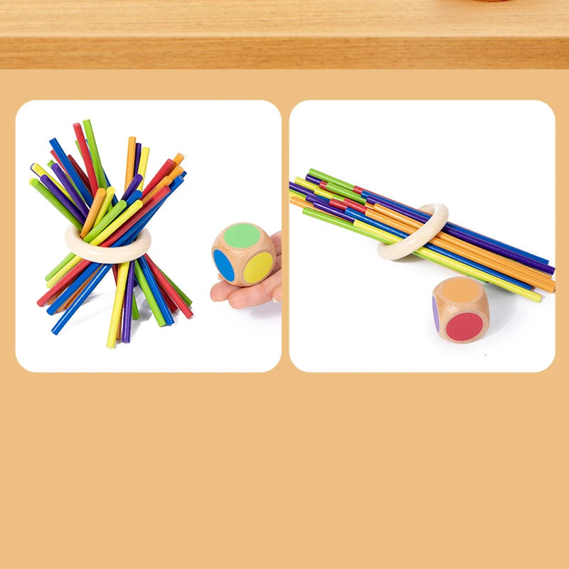 Holz Balancier-Stäbchenspiel – Konzentration & Spaß für Kinder