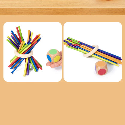 Holz Balancier-Stäbchenspiel – Konzentration & Spaß für Kinder