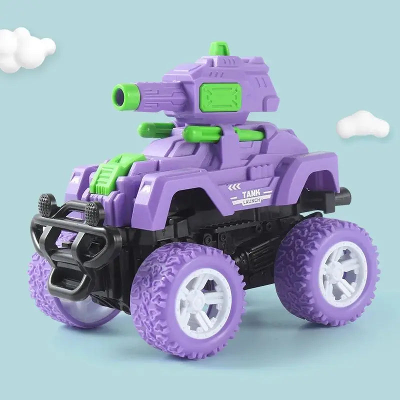Kollisions-Launch-Tank – geländegängiger Spielpanzer mit Verwandlung Neues Chariot-Lila