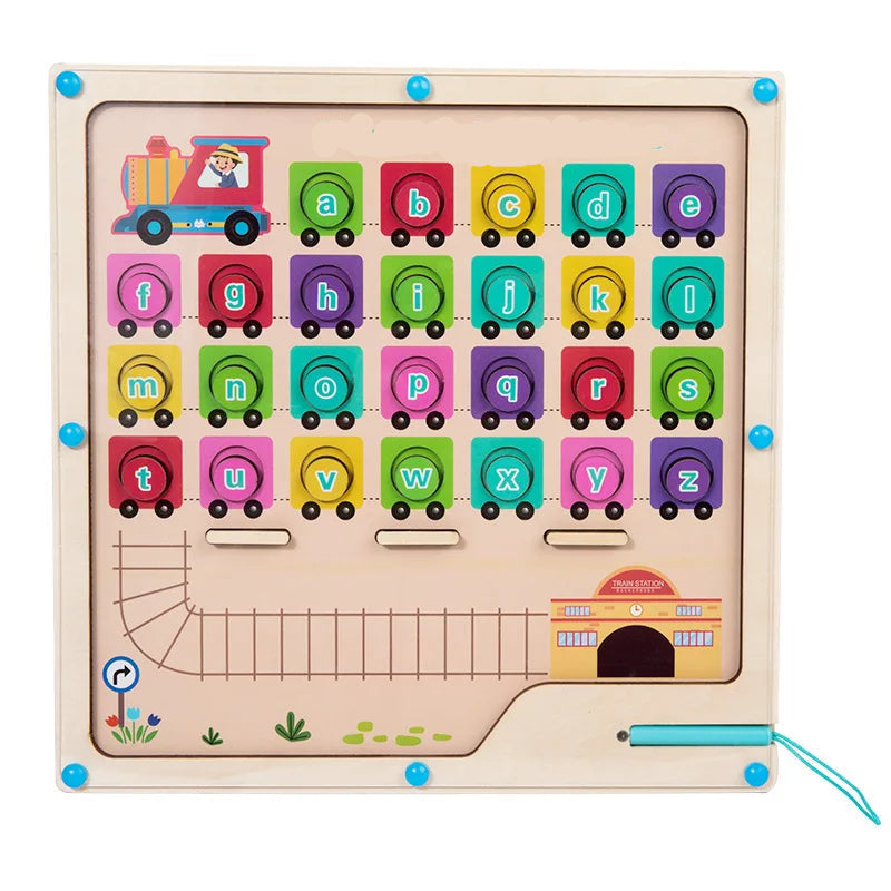 Montessori Magnet-Labyrinth – Spielerisch Buchstaben lernen!