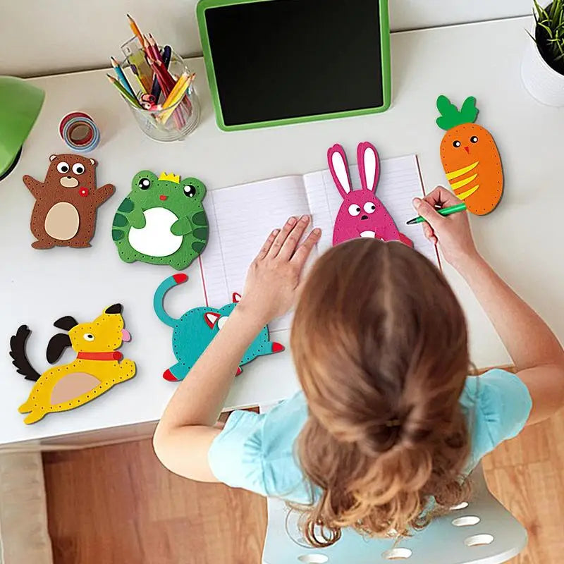 DIY Nähset für Kinder – 6 süße Filz-Tierpuppen
