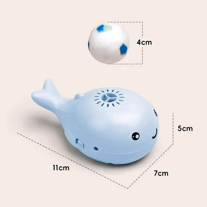 Elektrisches Walspielzeug mit schwimmendem Ball und Doppellüfterfunktion