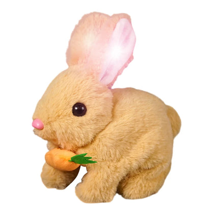 Niedlicher elektronischer Hase – Lebensechtes Hüpfen und fröhliche Bewegung