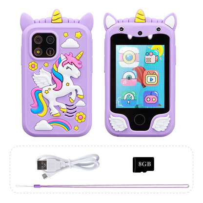 Magisches Unicorn Kinder-Smartphone – Kamera, Spiele & MP3 Spaß Lila