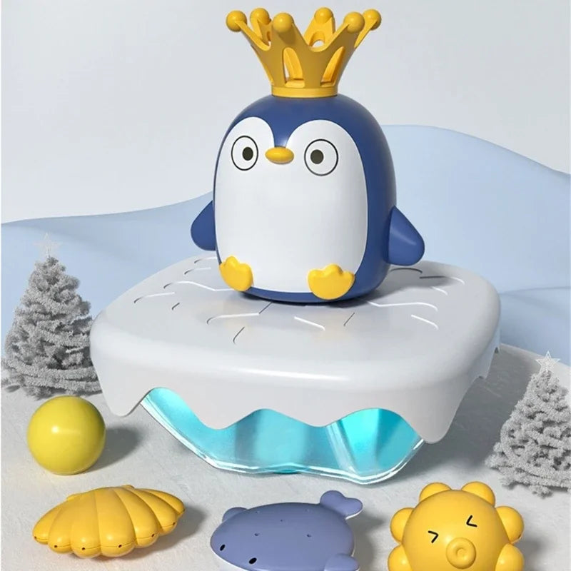 Magischer Eisberg-Pinguin – Spritzender Badespaß für Kinder