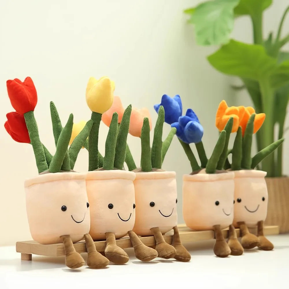 Kuschelige Tulpen-Plüschpflanze – fröhliche Deko fürs Kinderzimmer