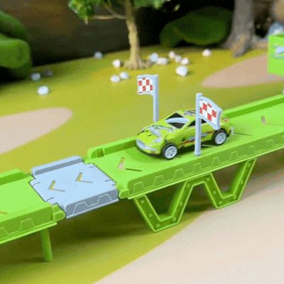 Dino Transporter Truck mit Rennautos & Garage