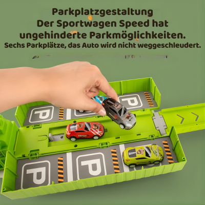 Dino Transporter Truck mit Rennautos & Garage