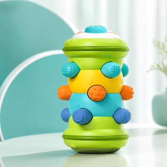 Krabbel-Rollspielzeug für Babys – Lernen, Greifen & Krabbeln entdecken Grün