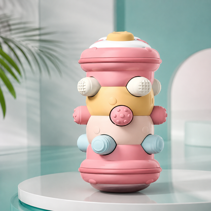 Krabbel-Rollspielzeug für Babys – Lernen, Greifen & Krabbeln entdecken Rosa