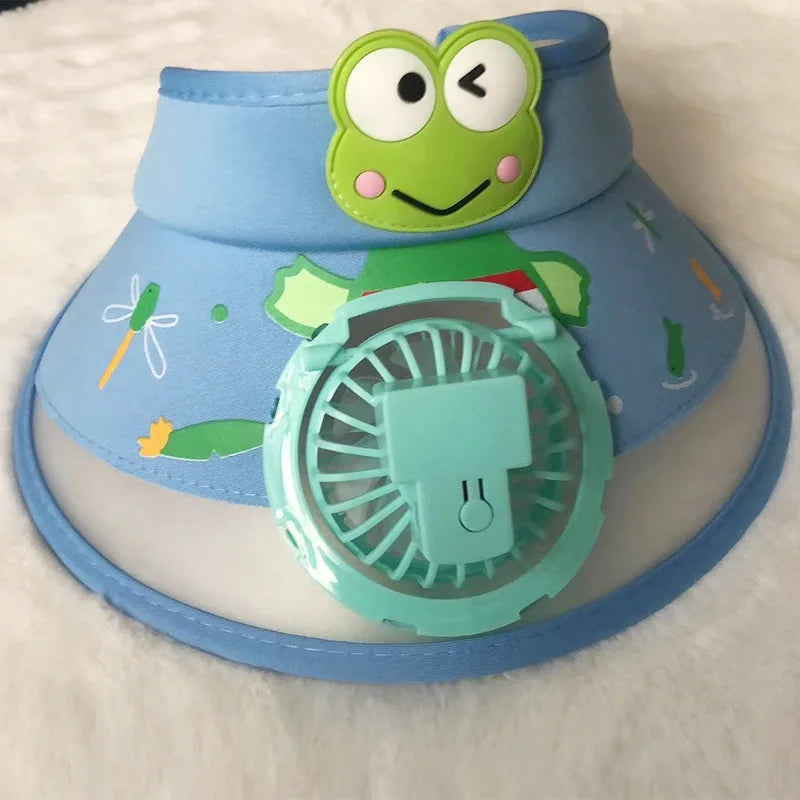 Sonnenschutz & frische Brise – USB Ventilator Cap für Kids