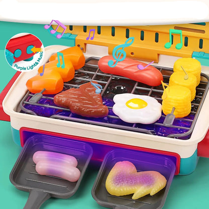 BBQ Kinderküche mit Farbeffekt & Musik – Spaß beim Kochen