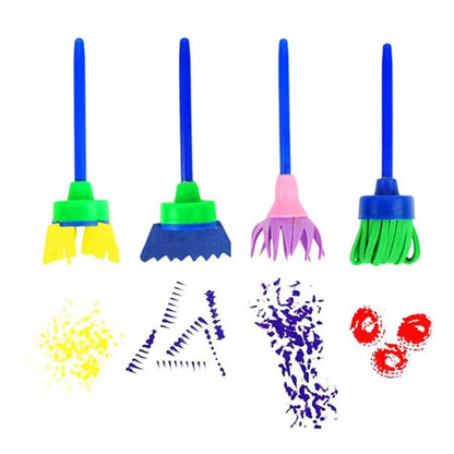 Kreatives Malset für Kinder – 30 DIY Schwamm & Stempel Tools