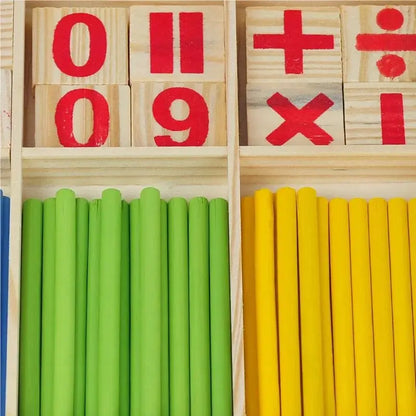 Montessori Zählen Stöcke– Mathe lernen mit Freude & Farbe!