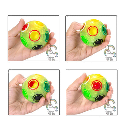 Magischer Regenbogen Puzzleball – Stressabbau für Kinder und Erwachsene