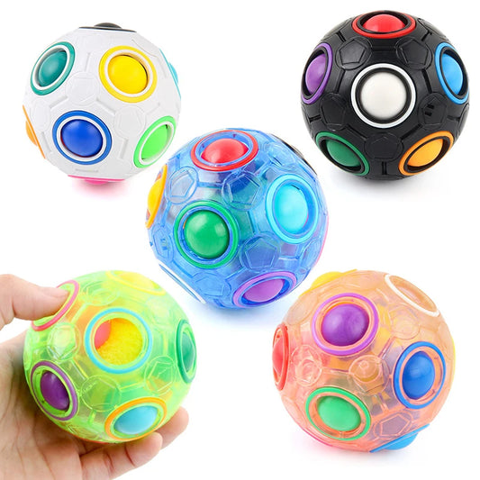 Magischer Regenbogen Puzzleball – Stressabbau für Kinder und Erwachsene
