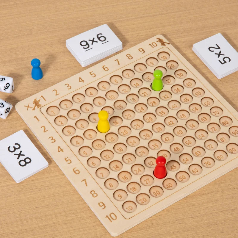 Montessori Holz-Multiplikationstafel – Lernen mit Spaß & Logik!
