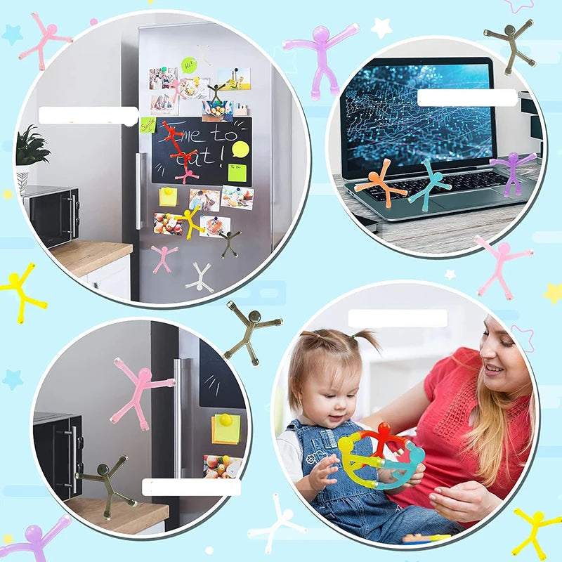 Magnetische Mini-Männer – Dekorativ, stark & farbenfroh!