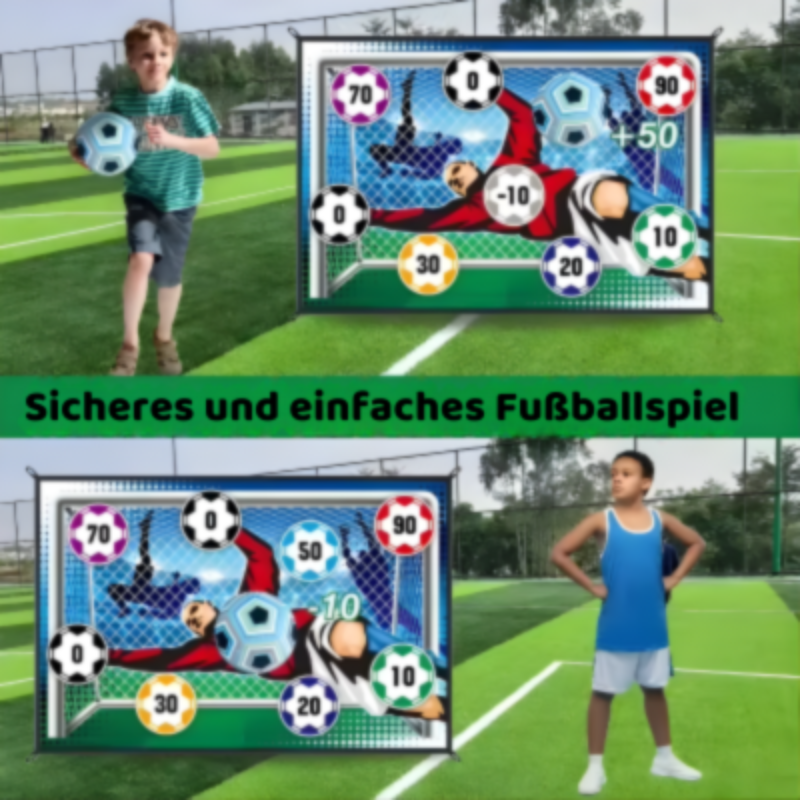 Fußball Zielmatte für Kinder – Klettball Punktespiel