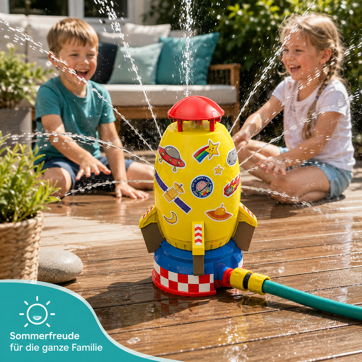 Verwandeln Sie Ihren Garten in einen Mini-Wasserpark!