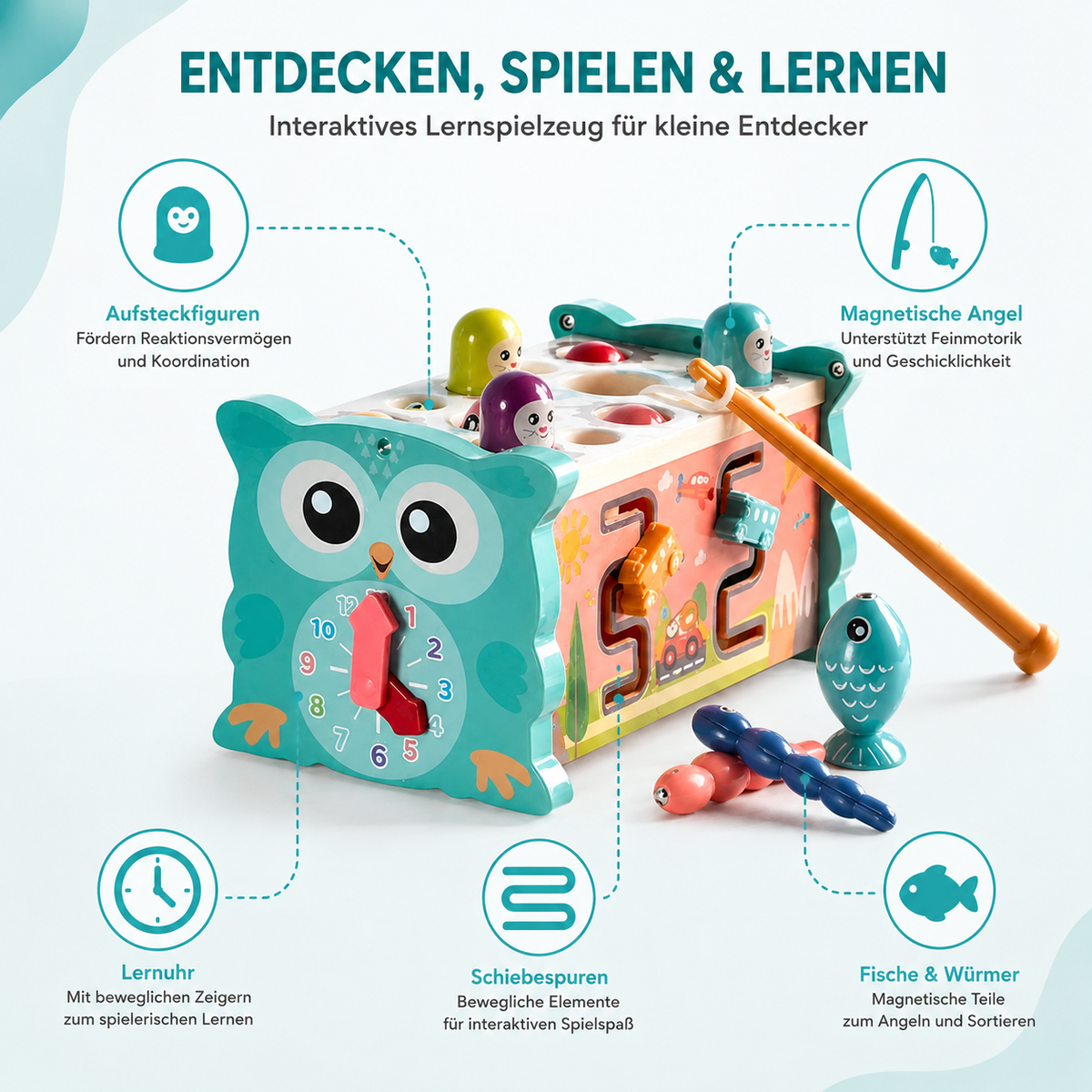 Montessori 8-in-1 Lernspielzeug für Babys & Kleinkinder