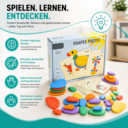Rainbow Pebbles Montessori Lernspiel – Fördert Kreativität & Denken