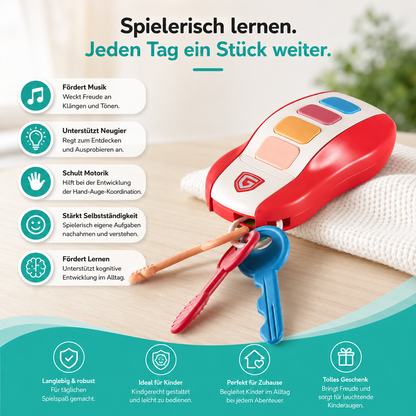 Schlau Auto Schlüssel Spielzeug – Musik, Licht & Lernen in einem!