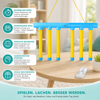 Reaktionsspiel mit fallenden Stäben für Kinder & Familie – Schnelligkeitsspiel