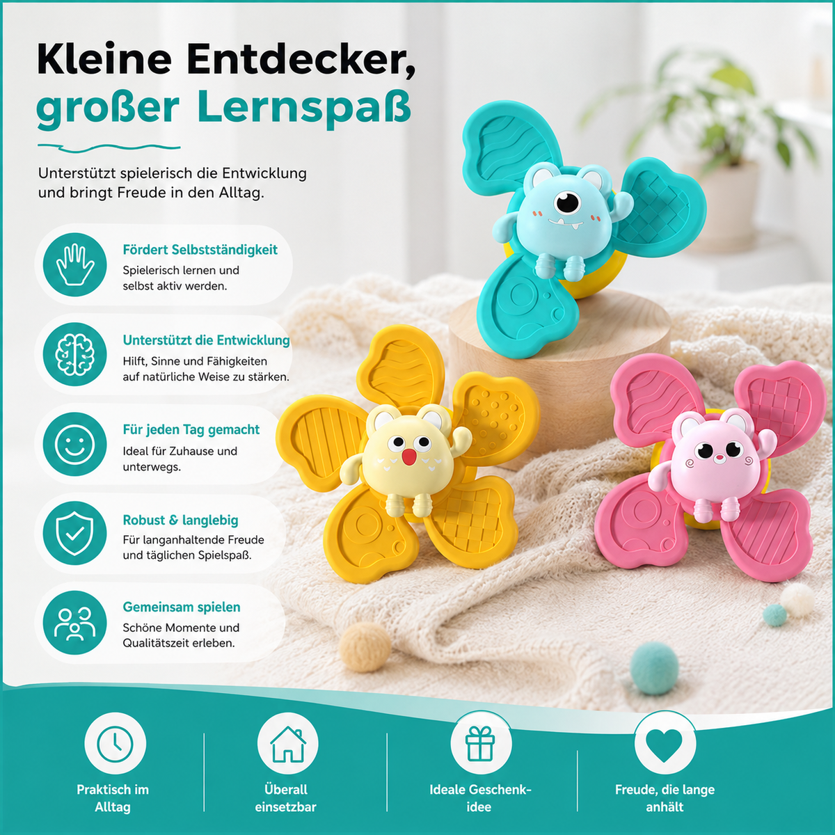 Intelligentes Spielzeug für schlaue Kinder Lernen mit Spaß & Gefühl