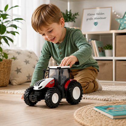 Bauernhof-Spaß pur! RC Traktor mit LED-Licht & realistischem Klang